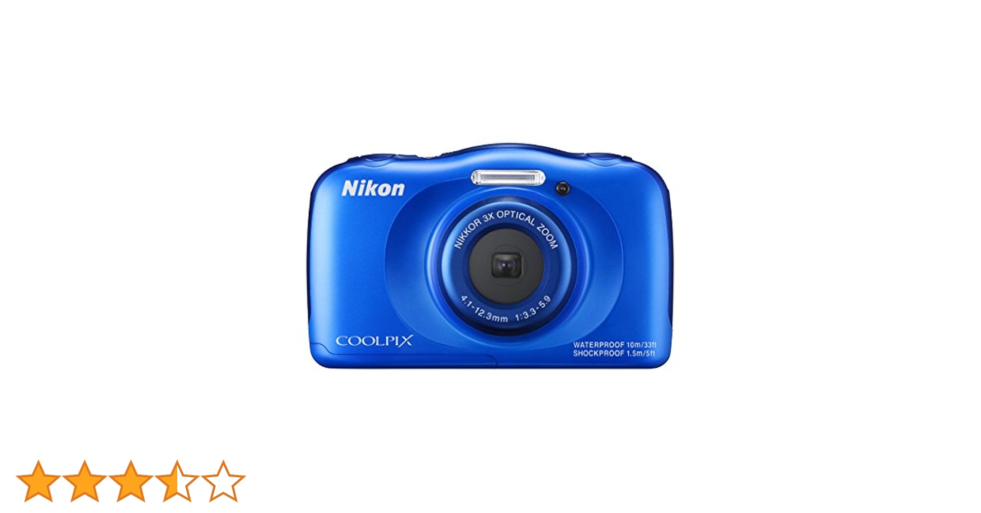 Nikon ニコン COOLPIX S33 青 コンパクトデジタルカメラ Amazon | Nikon デジタルカメラ S33 防水 1317万画素 S33 ブルー